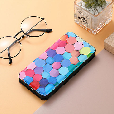 Funda de Cuero Cartera con Soporte Patron de Moda Carcasa S04D para Xiaomi Poco C55 Vistoso