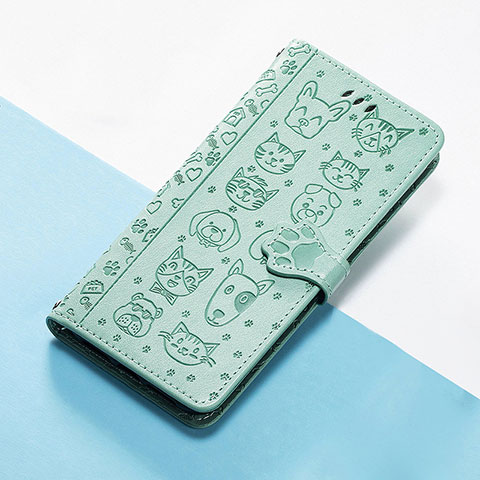 Funda de Cuero Cartera con Soporte Patron de Moda Carcasa S05D para Huawei Nova 10 Pro Verde