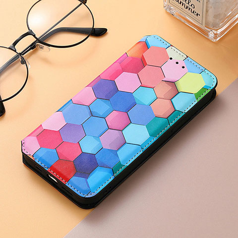 Funda de Cuero Cartera con Soporte Patron de Moda Carcasa S06D para Huawei Honor 80 SE 5G Vistoso