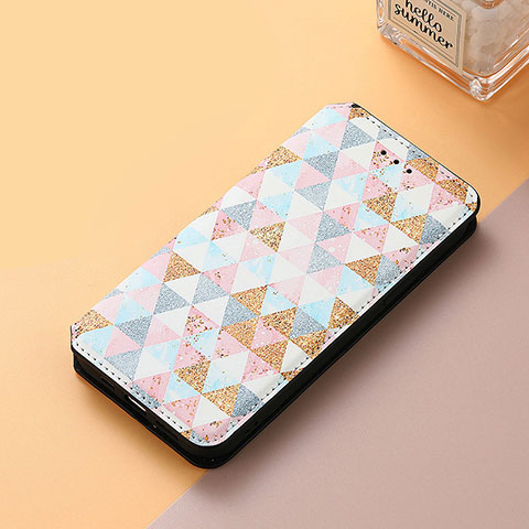 Funda de Cuero Cartera con Soporte Patron de Moda Carcasa S06D para Huawei Nova 10 SE Blanco