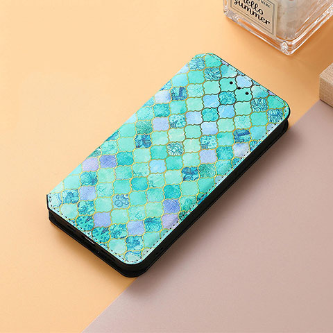 Funda de Cuero Cartera con Soporte Patron de Moda Carcasa S06D para Huawei Nova 10 SE Verde