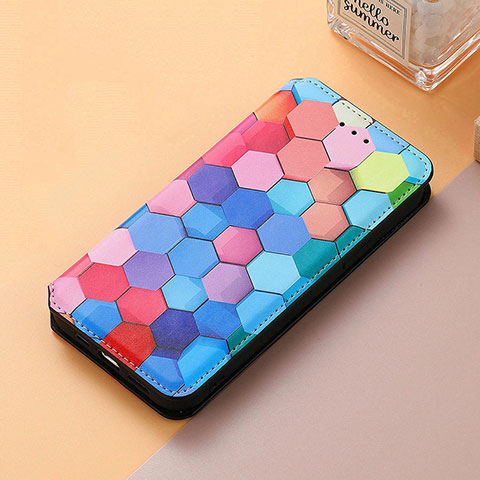 Funda de Cuero Cartera con Soporte Patron de Moda Carcasa S06D para Huawei P Smart Z (2019) Vistoso