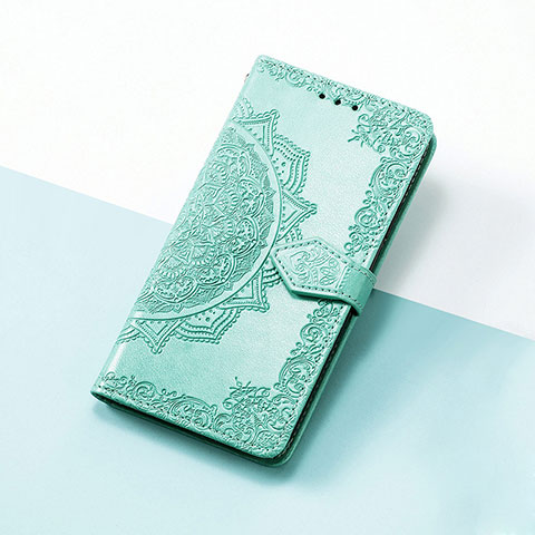 Funda de Cuero Cartera con Soporte Patron de Moda Carcasa S07D para Google Pixel 5a 5G Verde