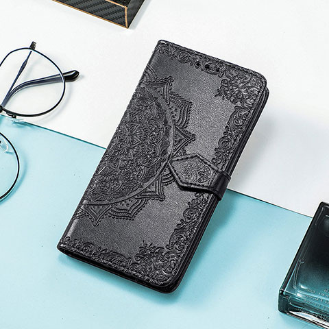 Funda de Cuero Cartera con Soporte Patron de Moda Carcasa S07D para Huawei Honor 60 SE 5G Negro