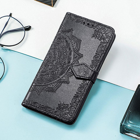 Funda de Cuero Cartera con Soporte Patron de Moda Carcasa S07D para Huawei Honor 80 SE 5G Negro