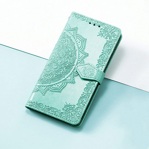 Funda de Cuero Cartera con Soporte Patron de Moda Carcasa S07D para Huawei Honor Magic3 5G Verde