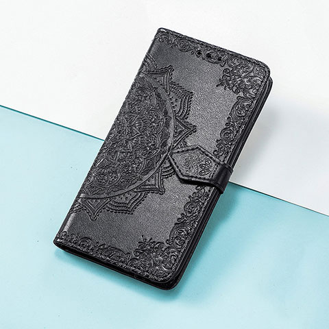 Funda de Cuero Cartera con Soporte Patron de Moda Carcasa S07D para Huawei Honor V40 5G Negro