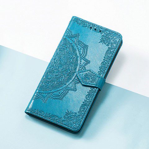 Funda de Cuero Cartera con Soporte Patron de Moda Carcasa S07D para Huawei Nova 9 Azul