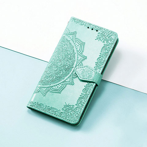 Funda de Cuero Cartera con Soporte Patron de Moda Carcasa S07D para Huawei Nova Y61 Verde