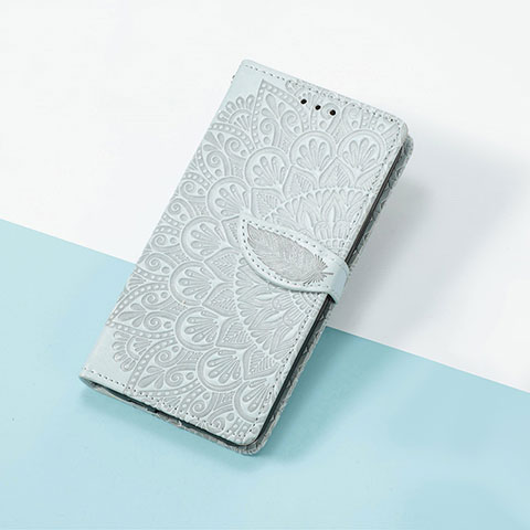 Funda de Cuero Cartera con Soporte Patron de Moda Carcasa S08D para Google Pixel 7a 5G Gris