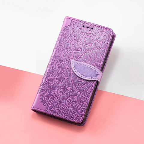 Funda de Cuero Cartera con Soporte Patron de Moda Carcasa S08D para Google Pixel 7a 5G Morado