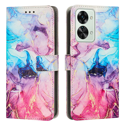 Funda de Cuero Cartera con Soporte Patron de Moda Carcasa Y01X para OnePlus Nord 2T 5G Multicolor