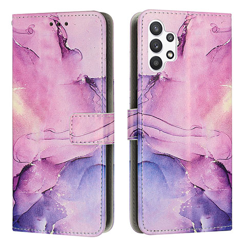 Funda de Cuero Cartera con Soporte Patron de Moda Carcasa Y01X para Samsung Galaxy A13 4G Morado