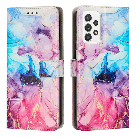 Funda de Cuero Cartera con Soporte Patron de Moda Carcasa Y01X para Samsung Galaxy A73 5G Multicolor