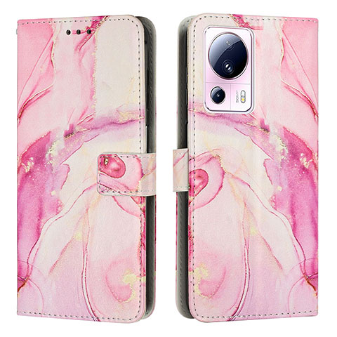 Funda de Cuero Cartera con Soporte Patron de Moda Carcasa Y01X para Xiaomi Mi 12 Lite NE 5G Rosa