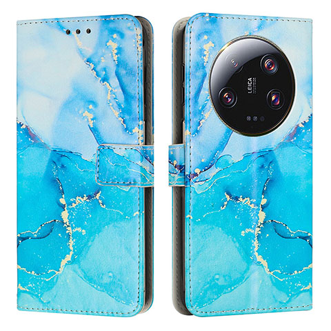 Funda de Cuero Cartera con Soporte Patron de Moda Carcasa Y01X para Xiaomi Mi 13 Ultra 5G Azul