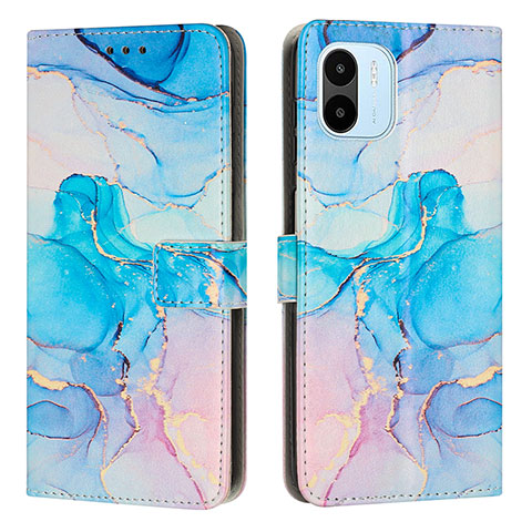 Funda de Cuero Cartera con Soporte Patron de Moda Carcasa Y01X para Xiaomi Redmi A2 Plus Azul Cielo