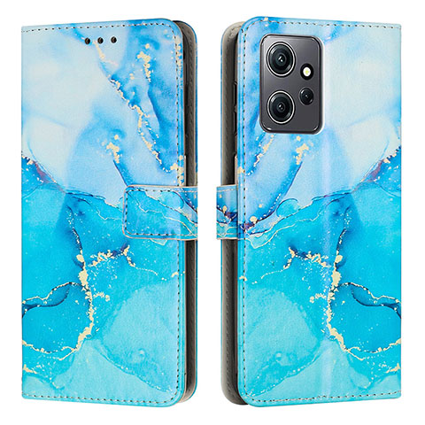 Funda de Cuero Cartera con Soporte Patron de Moda Carcasa Y01X para Xiaomi Redmi Note 12 4G Azul