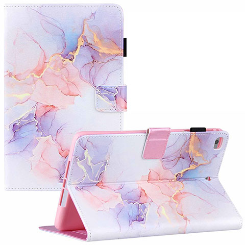 Funda de Cuero Cartera con Soporte Patron de Moda Carcasa Y02B para Apple iPad Mini 4 Blanco