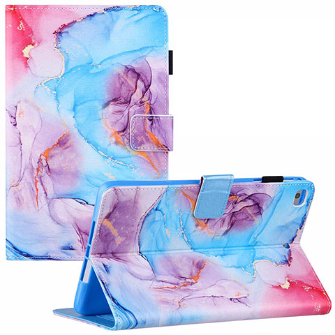 Funda de Cuero Cartera con Soporte Patron de Moda Carcasa Y02B para Apple iPad Mini 5 (2019) Azul Cielo