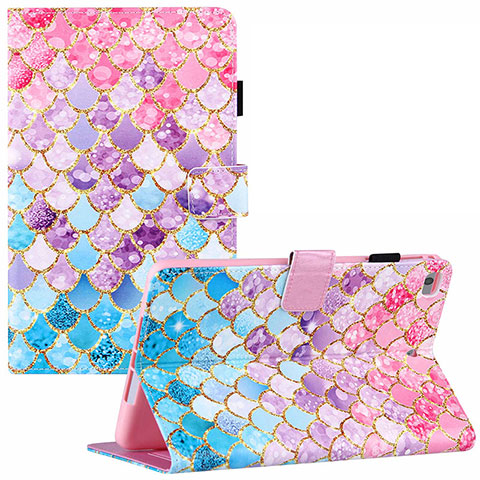 Funda de Cuero Cartera con Soporte Patron de Moda Carcasa Y02B para Apple iPad Mini 5 (2019) Vistoso