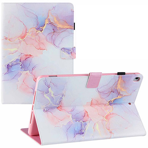 Funda de Cuero Cartera con Soporte Patron de Moda Carcasa Y02B para Apple iPad Pro 10.5 Blanco