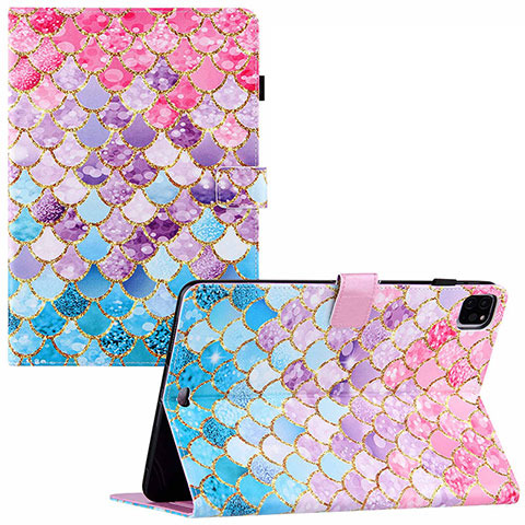 Funda de Cuero Cartera con Soporte Patron de Moda Carcasa Y02B para Apple iPad Pro 11 (2021) Vistoso