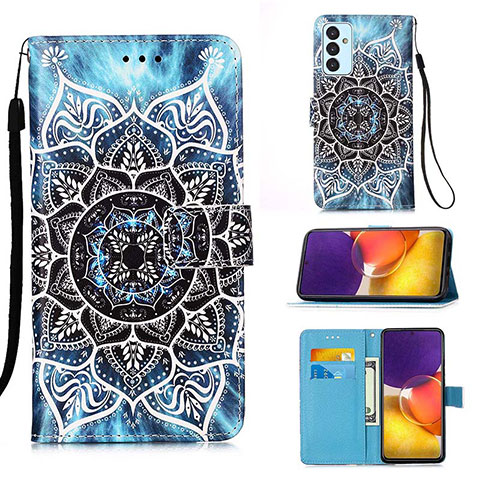 Funda de Cuero Cartera con Soporte Patron de Moda Carcasa Y02B para Samsung Galaxy A05s Multicolor