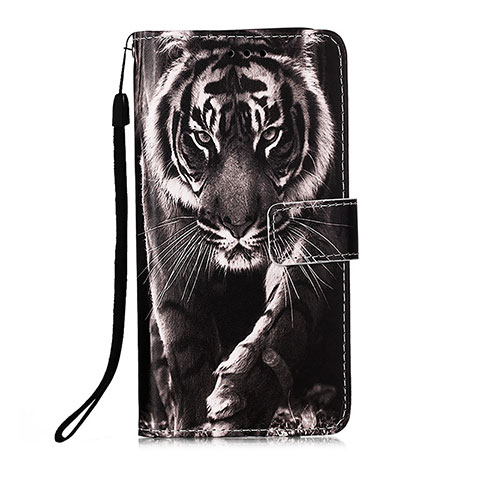 Funda de Cuero Cartera con Soporte Patron de Moda Carcasa Y02B para Xiaomi Redmi 10X 4G Negro