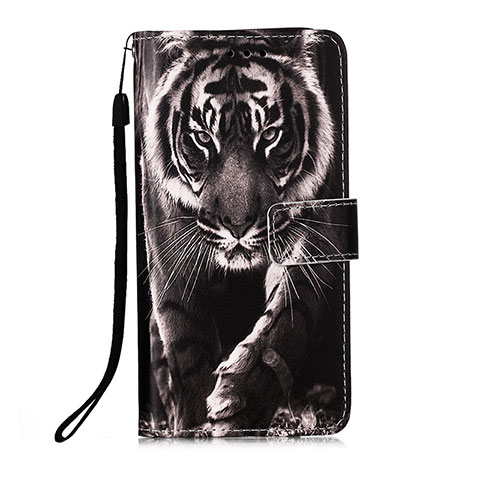 Funda de Cuero Cartera con Soporte Patron de Moda Carcasa Y02B para Xiaomi Redmi 9C Negro