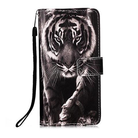 Funda de Cuero Cartera con Soporte Patron de Moda Carcasa Y02B para Xiaomi Redmi 9i Negro