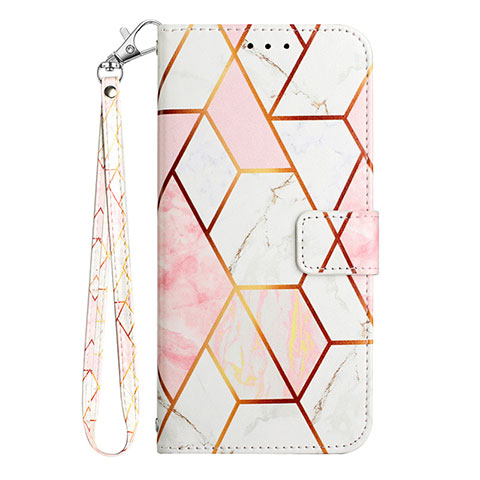 Funda de Cuero Cartera con Soporte Patron de Moda Carcasa Y03B para Samsung Galaxy A03 Blanco