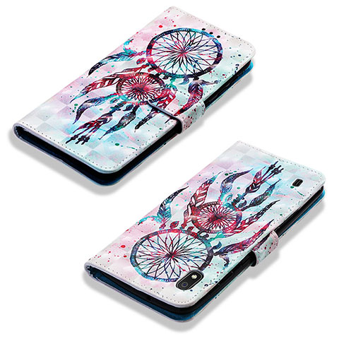 Funda de Cuero Cartera con Soporte Patron de Moda Carcasa Y03B para Samsung Galaxy A10 Multicolor