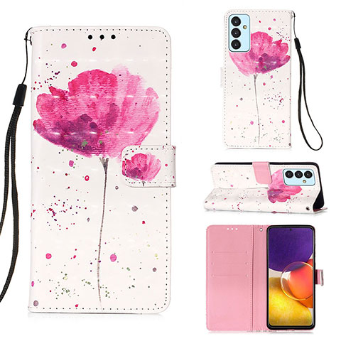 Funda de Cuero Cartera con Soporte Patron de Moda Carcasa Y03B para Samsung Galaxy A25 5G Rosa