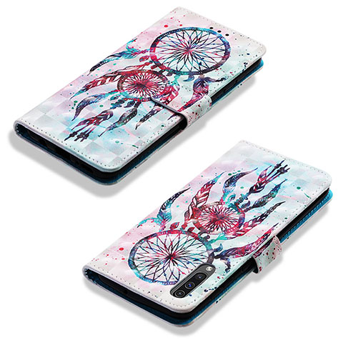 Funda de Cuero Cartera con Soporte Patron de Moda Carcasa Y03B para Samsung Galaxy A50 Multicolor