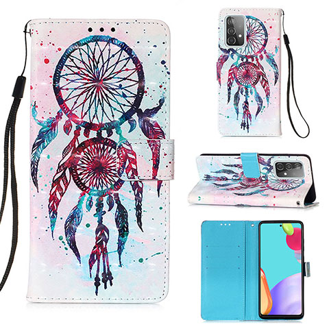 Funda de Cuero Cartera con Soporte Patron de Moda Carcasa Y03B para Samsung Galaxy A52 5G Multicolor