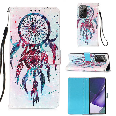 Funda de Cuero Cartera con Soporte Patron de Moda Carcasa Y03B para Samsung Galaxy Note 20 Ultra 5G Multicolor