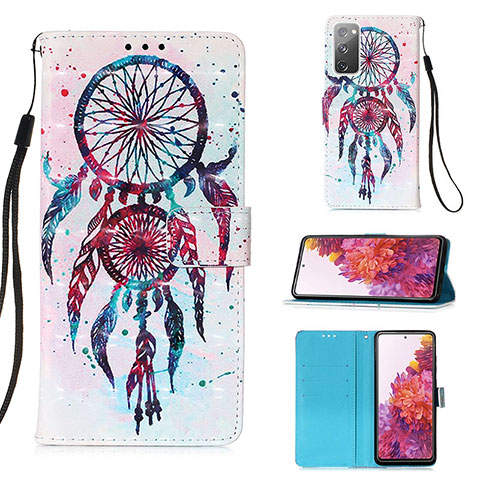 Funda de Cuero Cartera con Soporte Patron de Moda Carcasa Y03B para Samsung Galaxy S20 FE 4G Multicolor