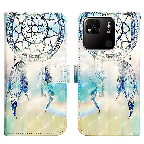 Funda de Cuero Cartera con Soporte Patron de Moda Carcasa Y03B para Xiaomi POCO C3 Cian