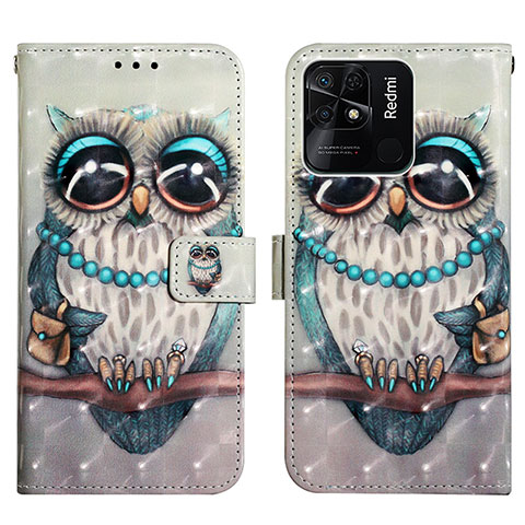 Funda de Cuero Cartera con Soporte Patron de Moda Carcasa Y03B para Xiaomi Redmi 10 India Multicolor