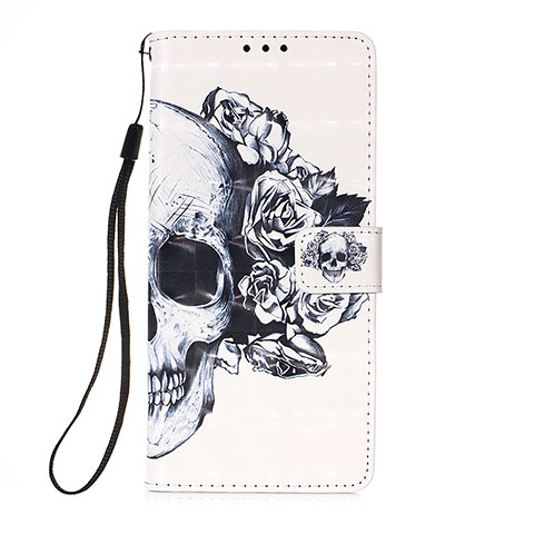 Funda de Cuero Cartera con Soporte Patron de Moda Carcasa Y03B para Xiaomi Redmi Note 10 Pro Max Negro