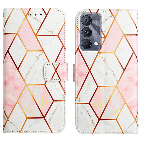 Funda de Cuero Cartera con Soporte Patron de Moda Carcasa Y04B para Realme GT Master 5G Blanco