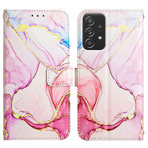 Funda de Cuero Cartera con Soporte Patron de Moda Carcasa Y04B para Samsung Galaxy A23 4G Rosa