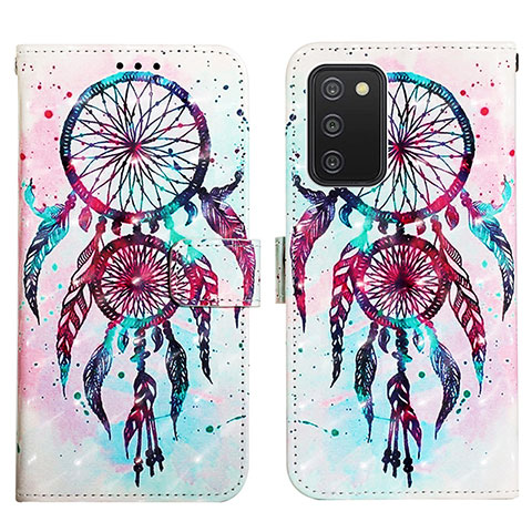 Funda de Cuero Cartera con Soporte Patron de Moda Carcasa Y04B para Samsung Galaxy M02s Multicolor