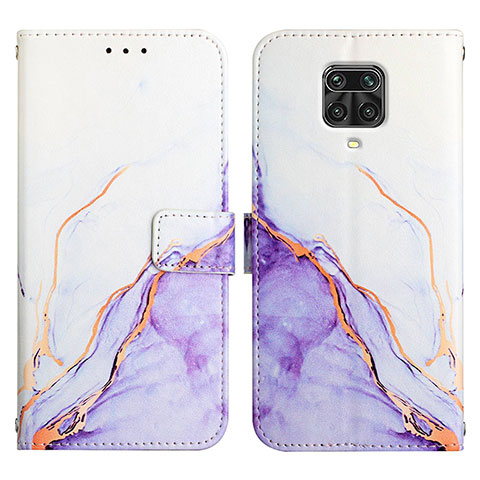 Funda de Cuero Cartera con Soporte Patron de Moda Carcasa Y04B para Xiaomi Poco M2 Pro Morado