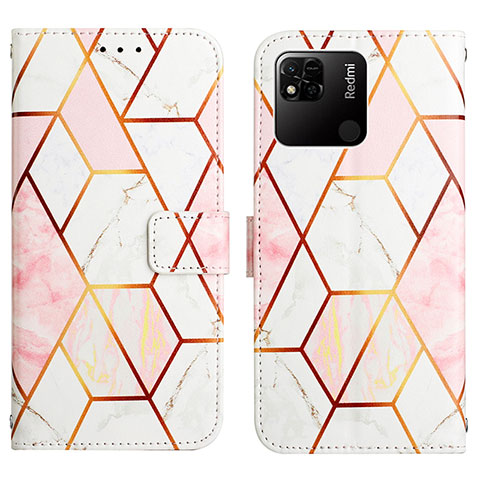 Funda de Cuero Cartera con Soporte Patron de Moda Carcasa Y04B para Xiaomi Redmi 9 Activ Blanco