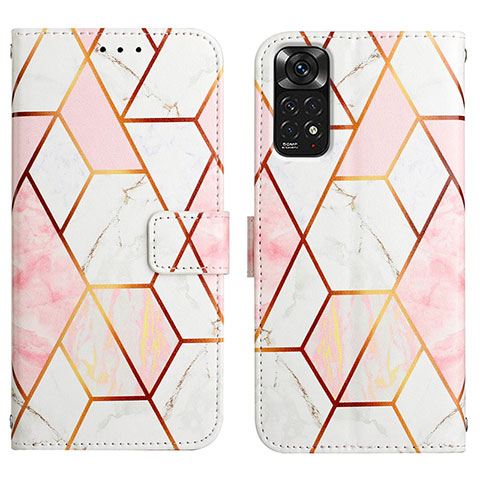 Funda de Cuero Cartera con Soporte Patron de Moda Carcasa Y04B para Xiaomi Redmi Note 11 4G (2022) Blanco