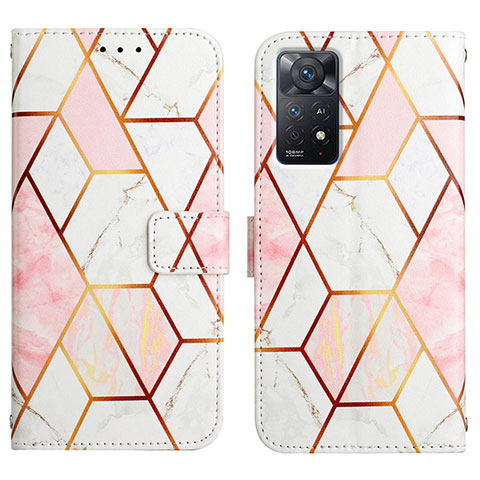 Funda de Cuero Cartera con Soporte Patron de Moda Carcasa Y04B para Xiaomi Redmi Note 12 Pro 4G Blanco