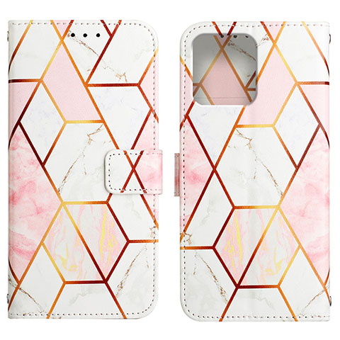 Funda de Cuero Cartera con Soporte Patron de Moda Carcasa YB4 para Motorola Moto Edge 40 Pro 5G Blanco