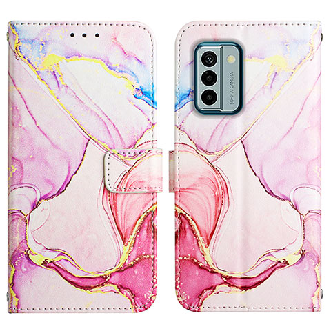 Funda de Cuero Cartera con Soporte Patron de Moda Carcasa YB4 para Nokia G22 Rosa